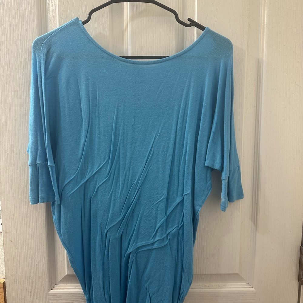 Hayden Blue Oversized Tunic Blouse